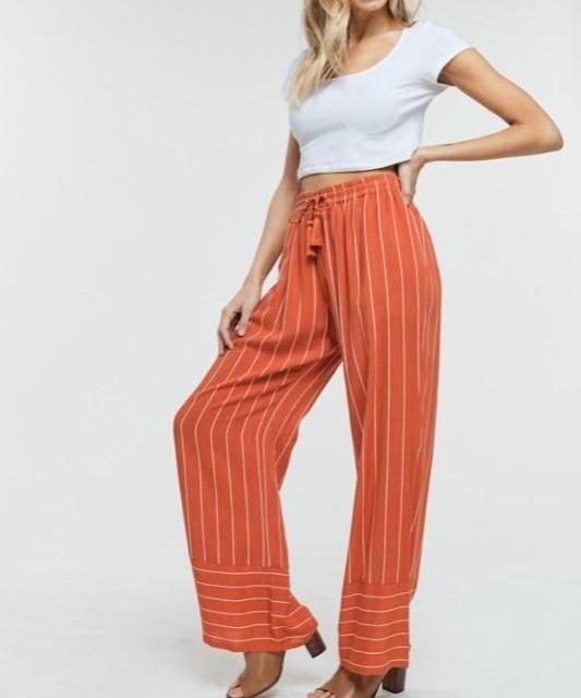 Forever 21 Stripe Palazzo Pants | Stripped pants outfit, Striped palazzo  pants, Palazzo pants outfit